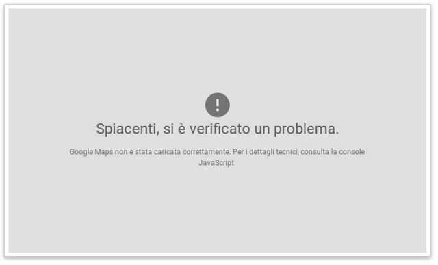 errore missingkeymaperror api key google maps