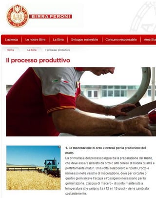 Il processo produttivo Peroni