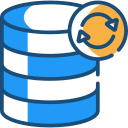 Cybersecurity e VPS database icon