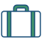 Creazione contenuti AI per la comunicazione working bag icon