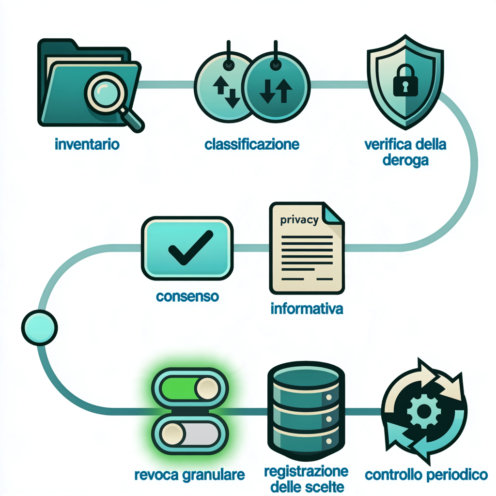 flusso di verifica dei consensi nella marketing email automation